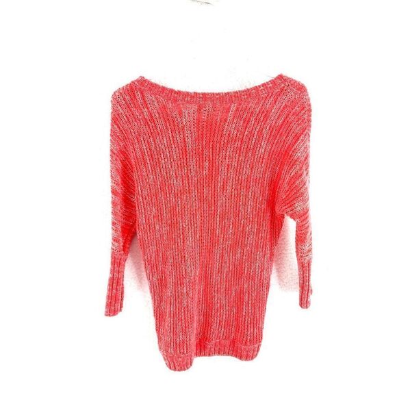 Express Pink Cable Knit Sweater XS Wool Acrylic Round Neck Pullover - Picture 3 of 6